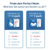 FRITZMESH SET 1600 3-PACK EDITION INTERNATIONAL tīkla komplekts, Wi-Fi 6, sarkans/balts
