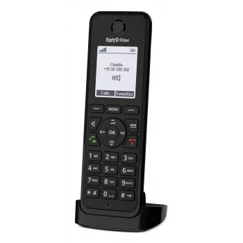 DECT telefons AVM FRITZ! Fon M3 International — bezvadu klausule, zvanītāja ID, skaļrunis, 1 klausule, 1000 ierakstu tālruņu grāmata