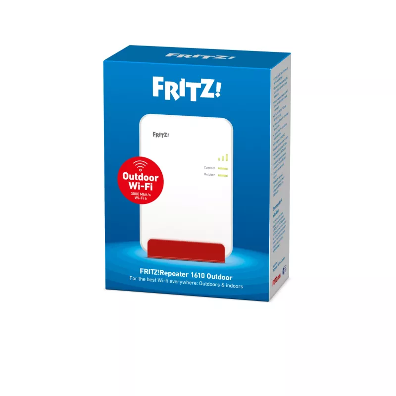 Atkārtotājs FRITZ 1610 Outdoor tīkla atkārtotājs 3000 Mbit/s Balts