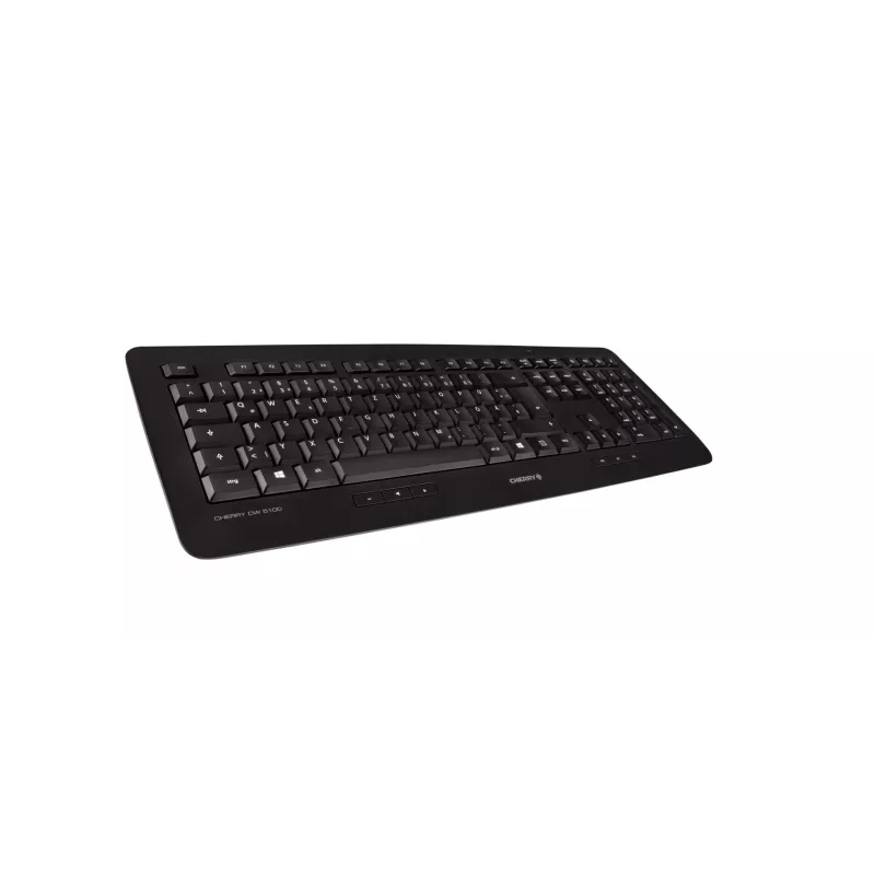 CHERRY DW 5100 bezvadu tastatūra un pele AZERTY Beļģijas izkārtojums Melna