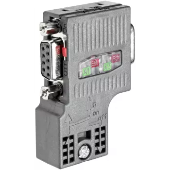 Siemens 6ES7972-0BB52-0XA0 PROFIBUS savienotājs ar programmēšanas portu, 90°