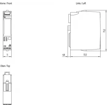 Siemens SIMATIC ET 200SP digitālās izvades modulis, 8 TO, 6ES7132-6BF01-0BA0