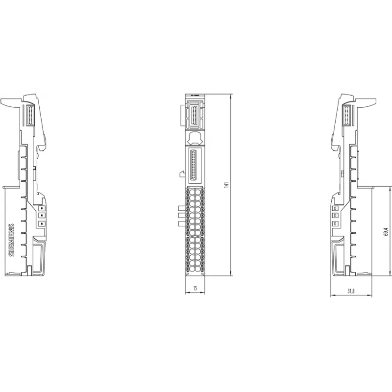 Siemens 6ES7193-6BP40-0DA1 spailes