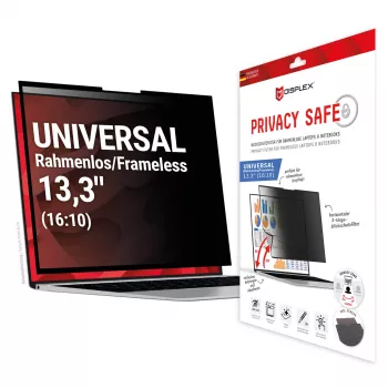 Displex PRIVACY SAFE 2-virzienu noņemams privātuma filtrs 13.3 collu klēpjdatoriem (16:10)
