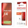 Displex Smart Glass (9H) Xiaomi Redmi Note 14, montāžas uzlīme, nesalaužams