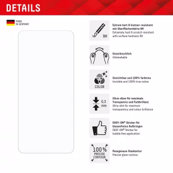 Displex Smart Glass (9H) Xiaomi Redmi Note 14, montāžas uzlīme, nesalaužams