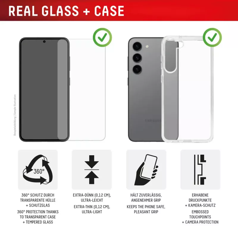 Rūdīta stikla aizsargplēve + maciņš Samsung Galaxy A36, e.v.i., Eco montāžas rāmis, Izturīga pret skrāpējumiem, Caurspīdīga