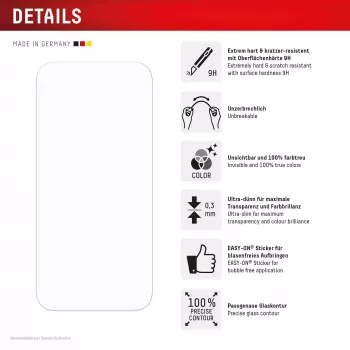 Displex Smart Glass (9H) Apple iPhone Air, montāžas uzlīme, nesalaužams