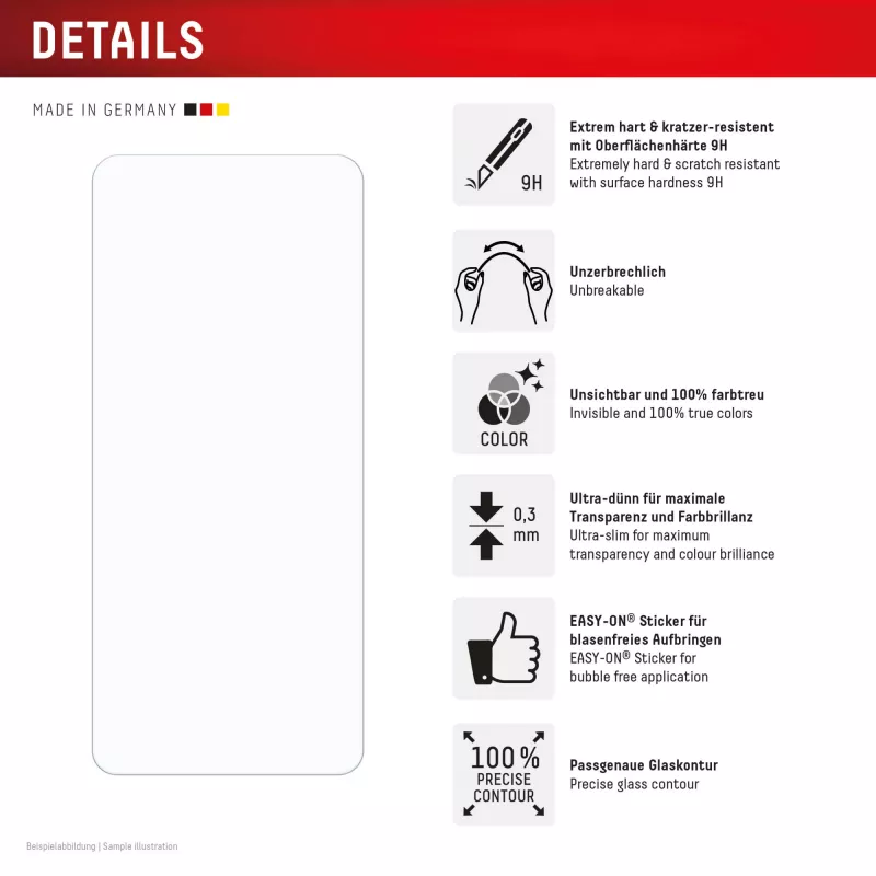 e.v.i. DISPLEX Smart Glass Xiaomi Redmi 15C rūdīts stikla ekrāna aizsargs, modelis 02198