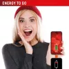Displex Phone-to-Phone Emergency Charger, USB-C uz USB-C, Mini spraudnis + Elastīgs kabelis, Kompakts 2 iepakojums