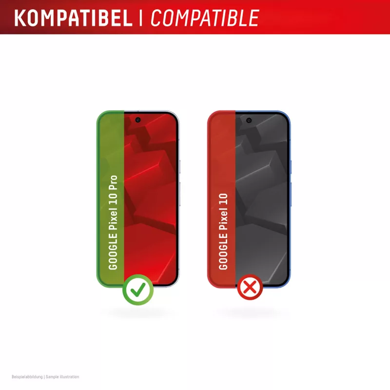 Displex stikla aizsargs + maciņš Google Pixel 10 Pro, EASY-ON® Eco montāžas rāmis, pret skrāpējumiem