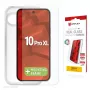 Displex ekrāna aizsargstikls + maciņš Google Pixel 10 Pro XL, Eco montāžas rāmis, pret skrāpējumiem