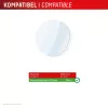 Aizsargstikls e.v.i. Displex 9H Glass Galaxy Watch 8 (46mm) — 2 iepakojumā, ultrathin, bezmaliņu, pretpirkstu nospiedumiem