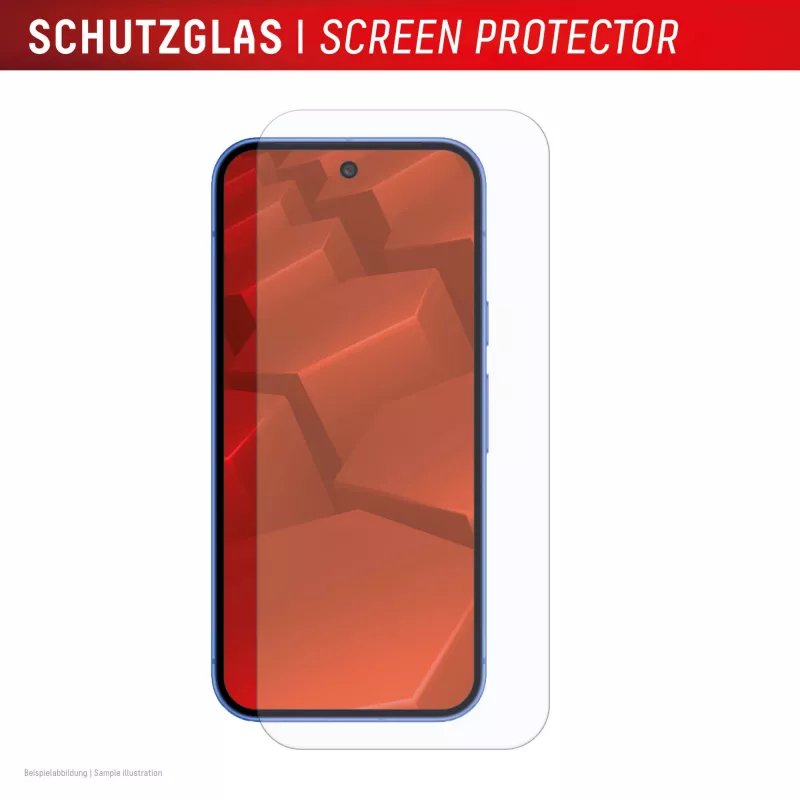 Rūdīta stikla aizsargplēve ar maciņu Google Pixel 10, e.v.i. (DISPLEX Real Glass + Maciņš)