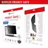 Privātuma filtrs e.v.i. Displex PRIVACY SAFE magnētiskais 2-virzienu 16 collu (16:10) klēpjdatoram, bezrāmja, matēts/spīdīgs, 3H