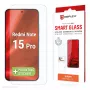 Displex Smart Glass (9H) aizsargstikls Xiaomi Redmi Note 15 Pro, ar montāžas uzlīmi, caurspīdīgs, 1 gab.