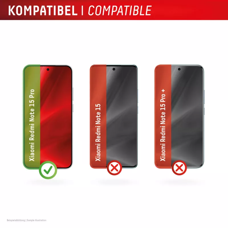 Displex Smart Glass (9H) aizsargstikls Xiaomi Redmi Note 15 Pro, ar montāžas uzlīmi, caurspīdīgs, 1 gab.