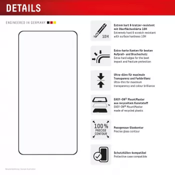 Displex Premium ekrāna aizsargs (Pilns pārklājums, 10H) Samsung S26+