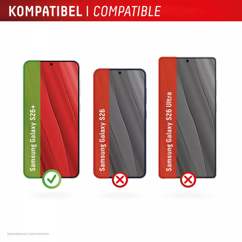 Tempered Smart Glass ekrāna aizsargs e.v.i. Samsung Galaxy S26+ (9H), caurspīdīgs, sausā uzstādīšana, 1 gab.