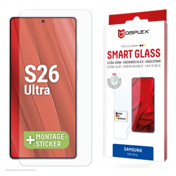 Displex Smart Glass (9H) Samsung S26 Ultra — nesaplīstošs stikls