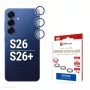 Stikla kameras lēcu aizsargs Samsung Galaxy S26 / S26+ e.v.i., rūdīts 10H, DLC, viens gredzens, ātrā montāža, caurspīdīgs