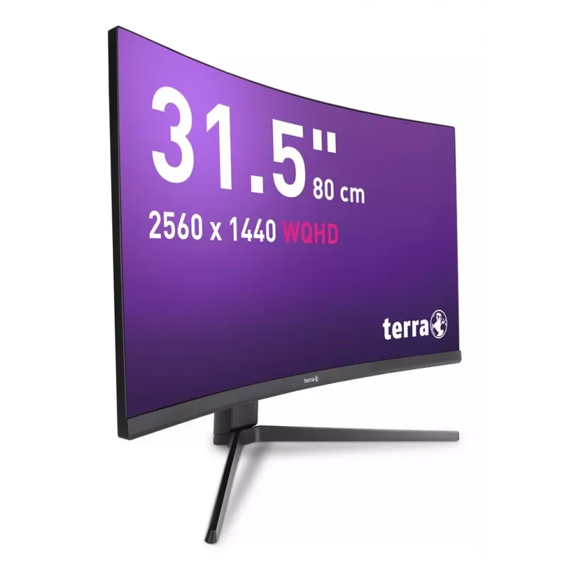 TERRA 3285W datora monitors 80 cm (31.5 collu) 2560 x 1440 pikseļi Wide Quad HD LCD Melns