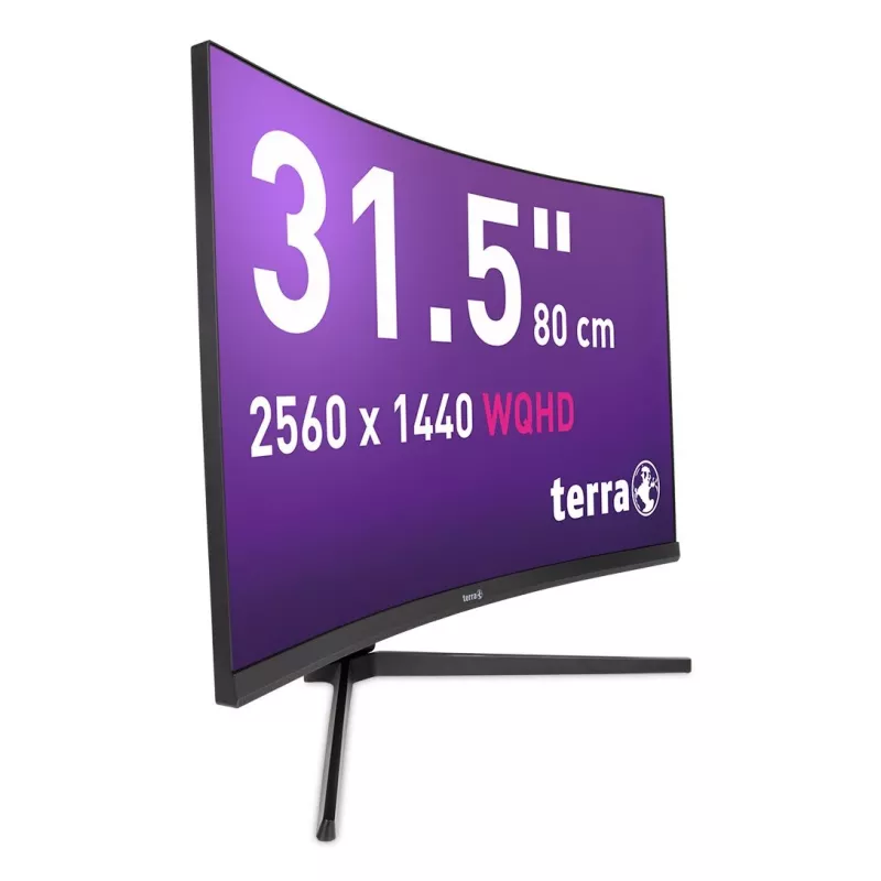 TERRA 3285W datora monitors 80 cm (31.5 collu) 2560 x 1440 pikseļi Wide Quad HD LCD Melns