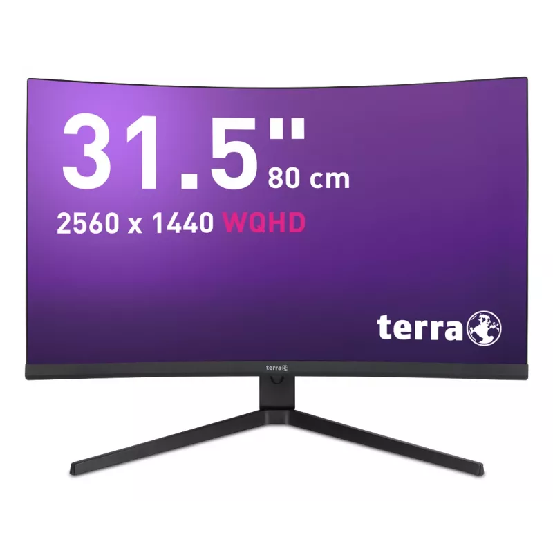 TERRA 3285W datora monitors 80 cm (31.5 collu) 2560 x 1440 pikseļi Wide Quad HD LCD Melns