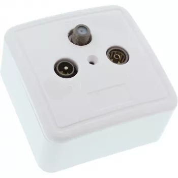 InLine ekranēta antenas kontaktligzda AP/UP komplekts InLine 69983