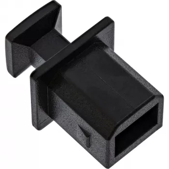 InLine putekļu aizsargvāciņš USB-B ligzdai, melns, 50 gab.