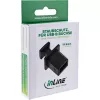 InLine putekļu aizsargvāciņš USB-B ligzdai, melns, 50 gab.