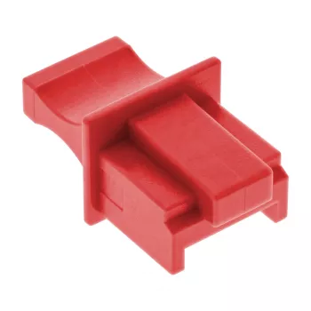 InLine Putekļu vāciņš RJ45 ligzdai, sarkans, 100 gab.