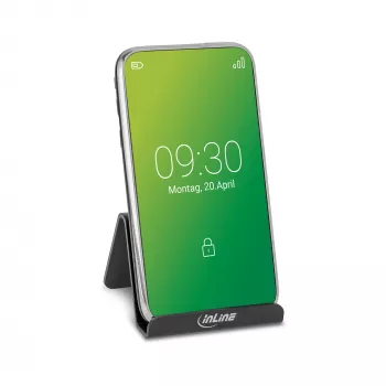 InLine viedtālruņu un mobilo telefonu galda statīvs, pasīvais turētājs, melns