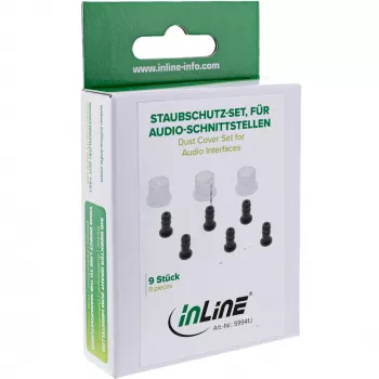 InLine putekļu aizsargu komplekts audio interfeisiem RCA + 3.5 mm, 9 gab., 59941J