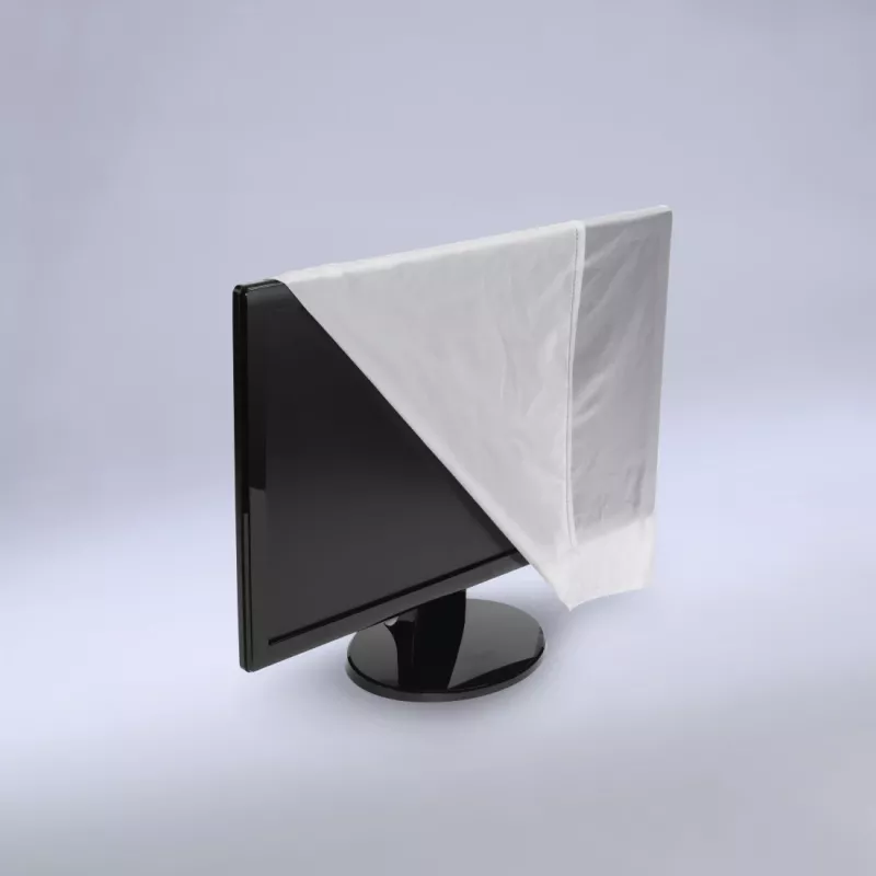 Hama 00113815 putekļu aizsargvāksnis plakanajiem monitoriem, caurspīdīgs