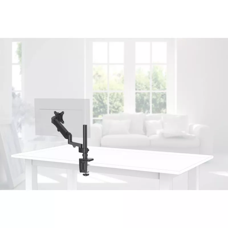 Hama 00118496 monitora stiprinājums / statīvs 88.9 cm (35 collas) Galda skava Melns