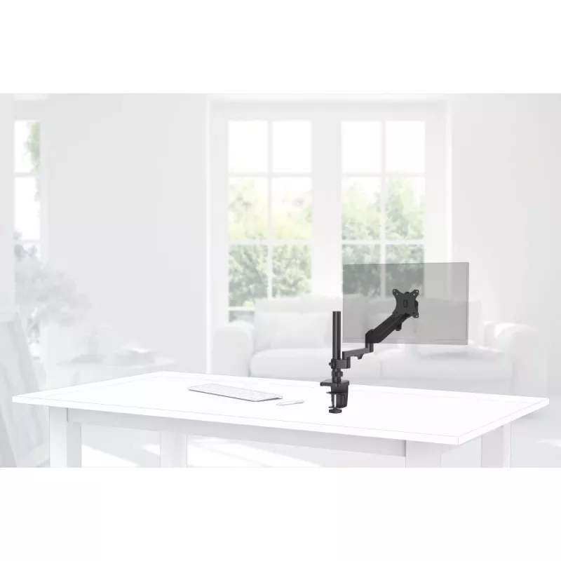 Hama 00118496 monitora stiprinājums / statīvs 88.9 cm (35 collas) Galda skava Melns