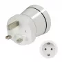 Hama 00223433 strāvas adapteris Type G (UK) uz Type C (Europlug)+Type F Balts