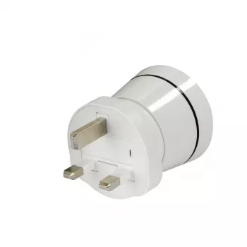 Hama 00223433 strāvas adapteris Type G (UK) uz Type C (Europlug)+Type F Balts