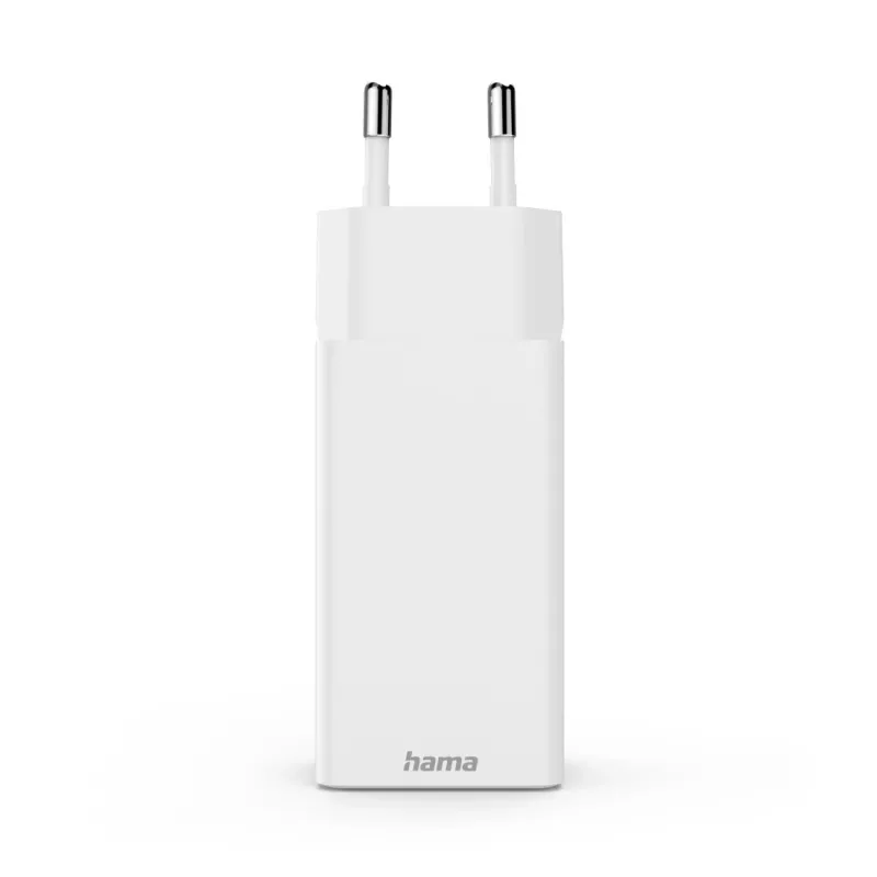 Hama 00125142 universāls sienas lādētājs 65W balts GaN ātrā uzlāde