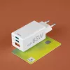 Hama 00125142 universāls sienas lādētājs 65W balts GaN ātrā uzlāde