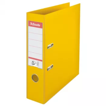 Esselte No.1 Lever Arch File PP, 30% pirmslietošanas pārstrādāta folija, A4, dzeltens