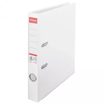 Esselte No.1 VIVIDA Lever Arch File PP, 30% pirms patēriņa pārstrādāta PP folija, balts, A4