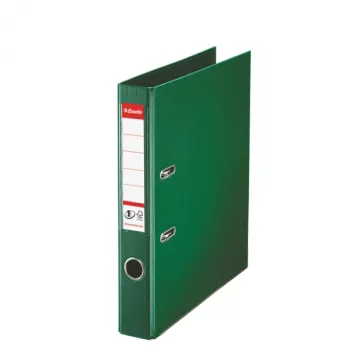Esselte No.1 Lever Arch File PP, 30% pirmslietošanas pārstrādāta folija, A4, zaļš