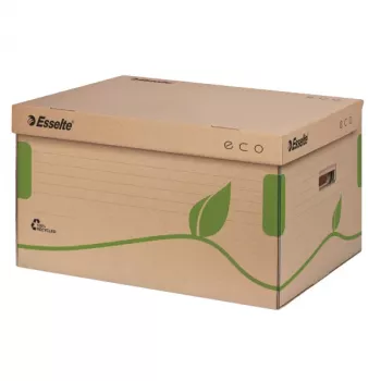 Esselte Arhivēšanas Konteiners Eco FSC® 80/100, augšējā atvēršana, brūns, zaļš, 460 g, 345 x 439 x 242 mm