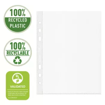 Esselte Recycle kabatiņa A5, 150 x 210 mm, caurspīdīga, PP, 0.07 mm