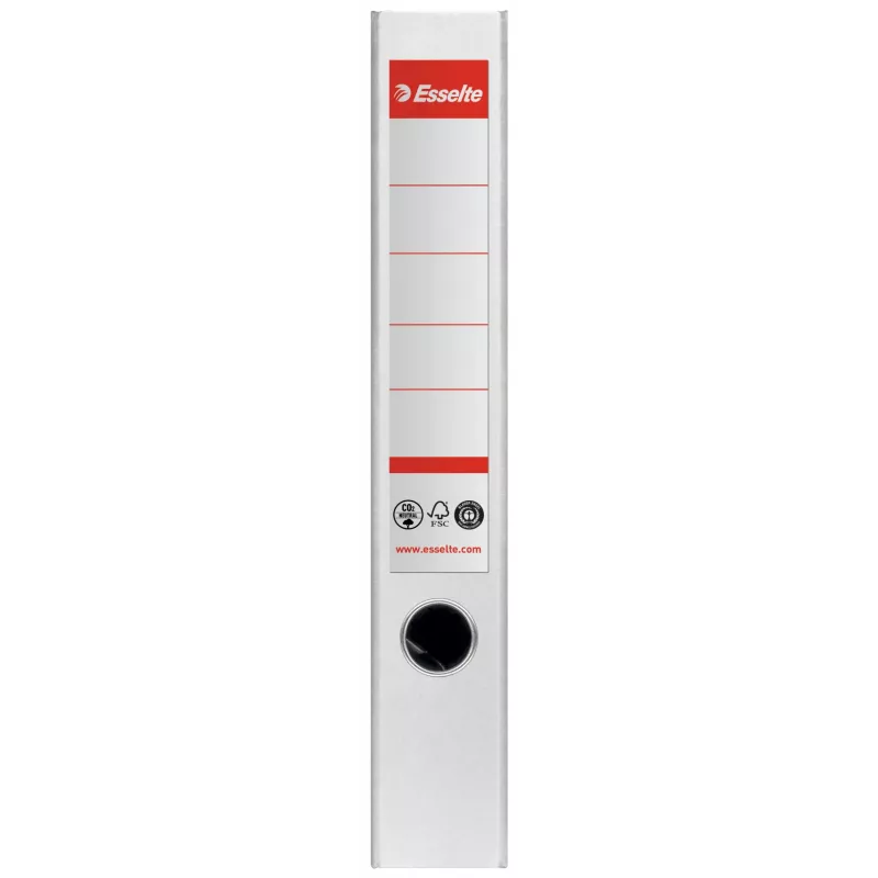 Esselte Lever Arch File No.1, 100% pārstrādāts kartons, A4, Uzglabāšana, Kartons, Balts, 350 lapas, 80 g/m²