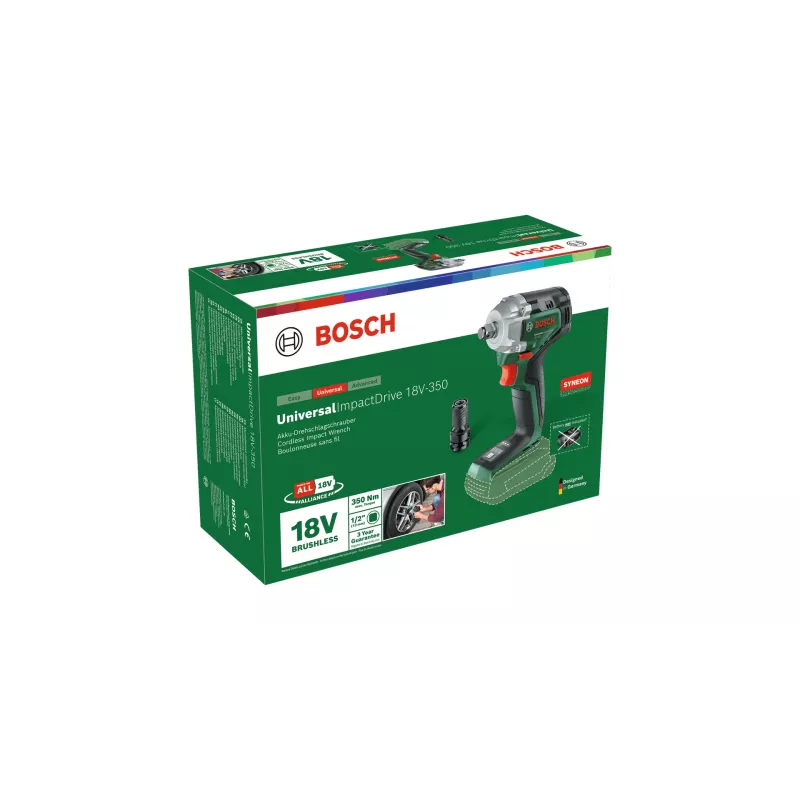 Bosch ImpactDrive 18V-350 Trieciena skrūvgriezis 2300 RPM Melns, Zaļš