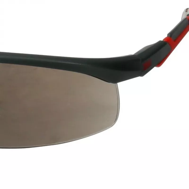 Aizsargbrilles 3M S2002SGAF-RED, plastmasa, pelēka/sarkana