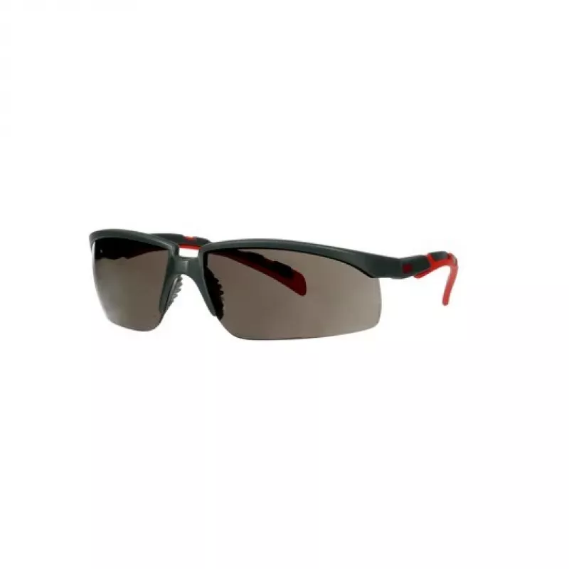 Aizsargbrilles 3M S2002SGAF-RED, plastmasa, pelēka/sarkana